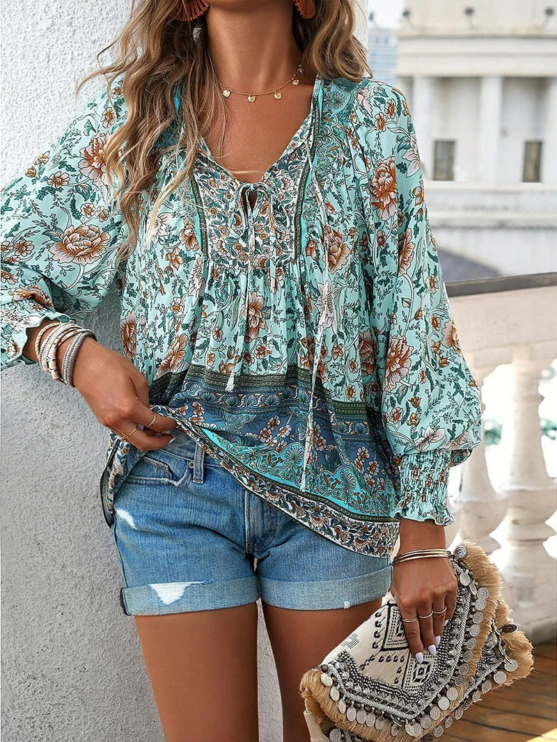 Elara | Floral Relaxed Blouse