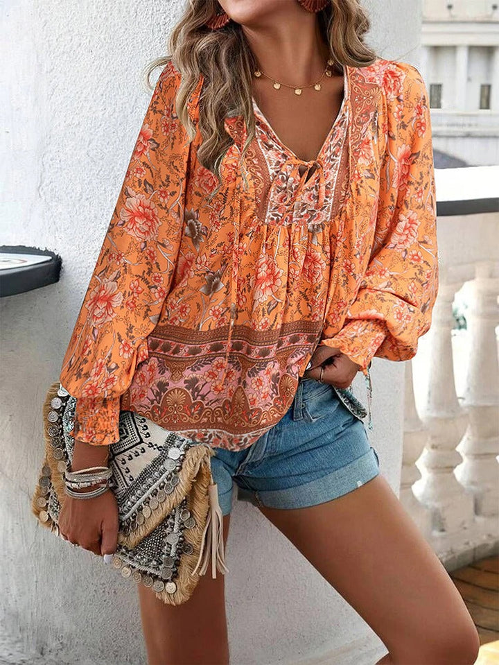 Elara | Floral Relaxed Blouse