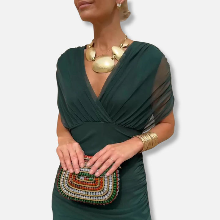 Luna | Elegant Dress With V-Neckline