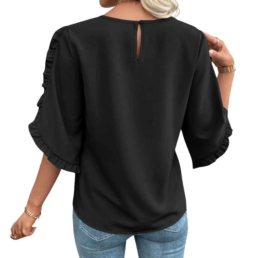 Willa | Ruffled 3/4 Sleeve Blouse