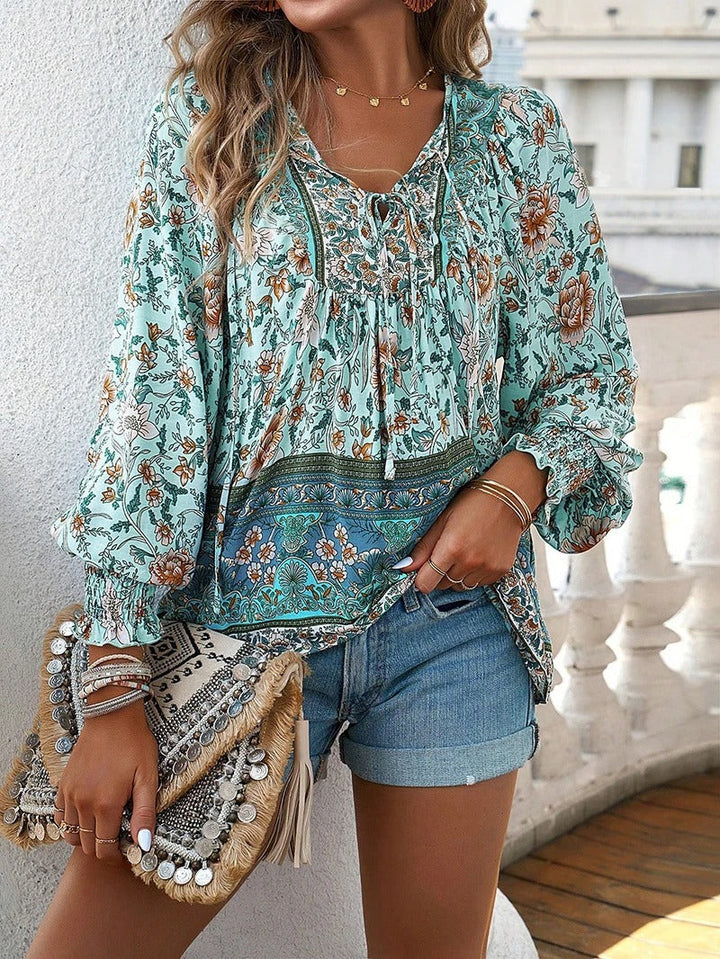 Elara | Floral Relaxed Blouse