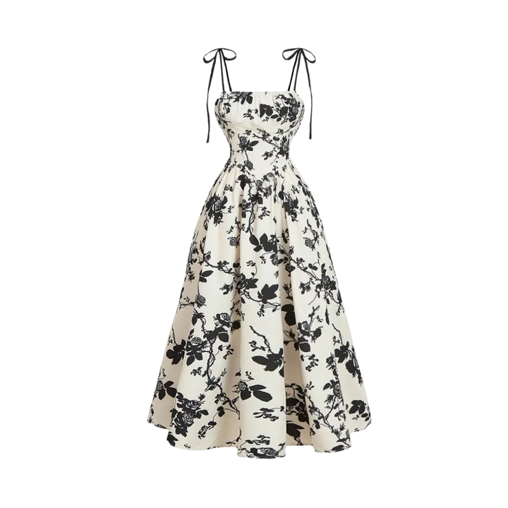 Odessa | Floral Tie-Shoulder Dress
