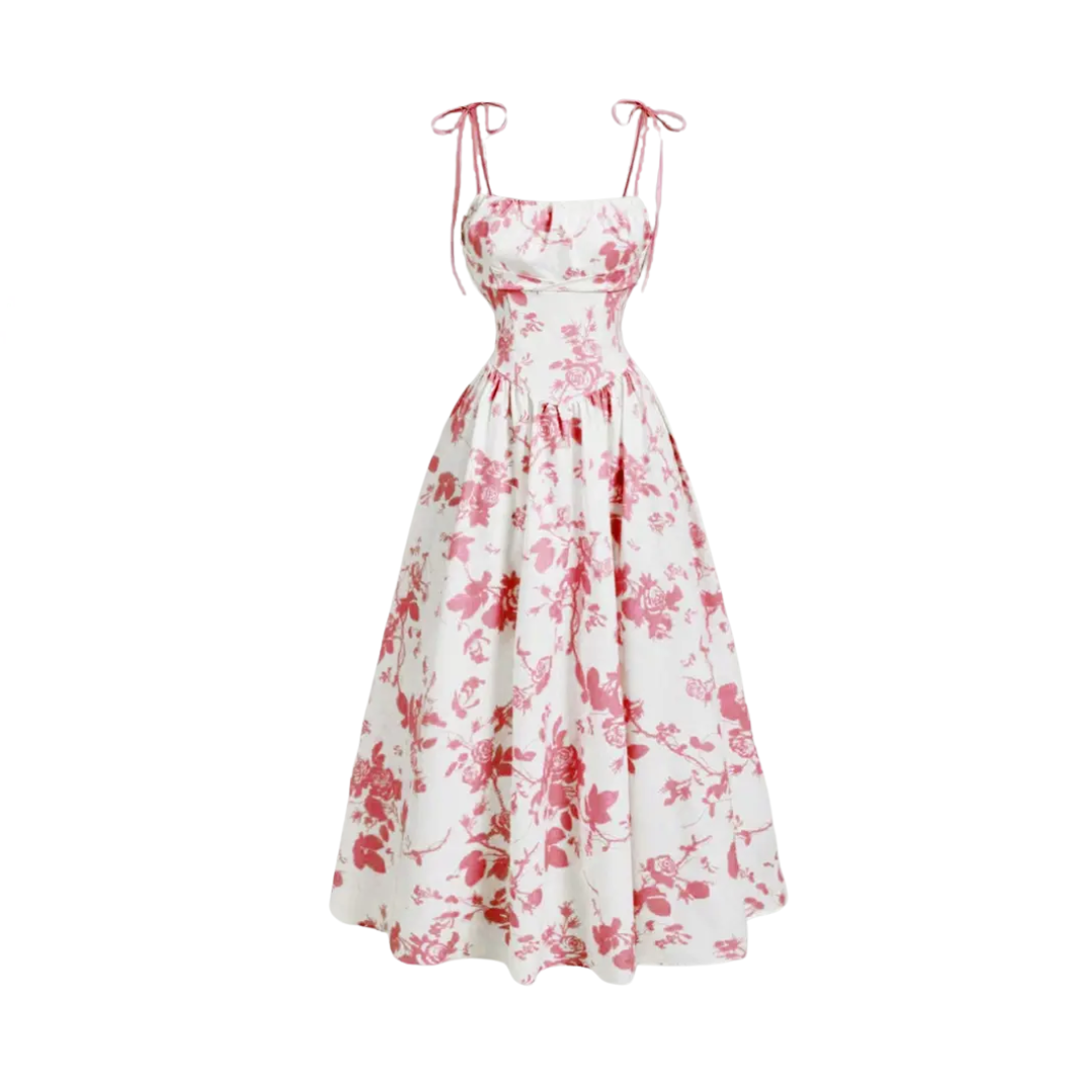 Odessa | Floral Tie-Shoulder Dress