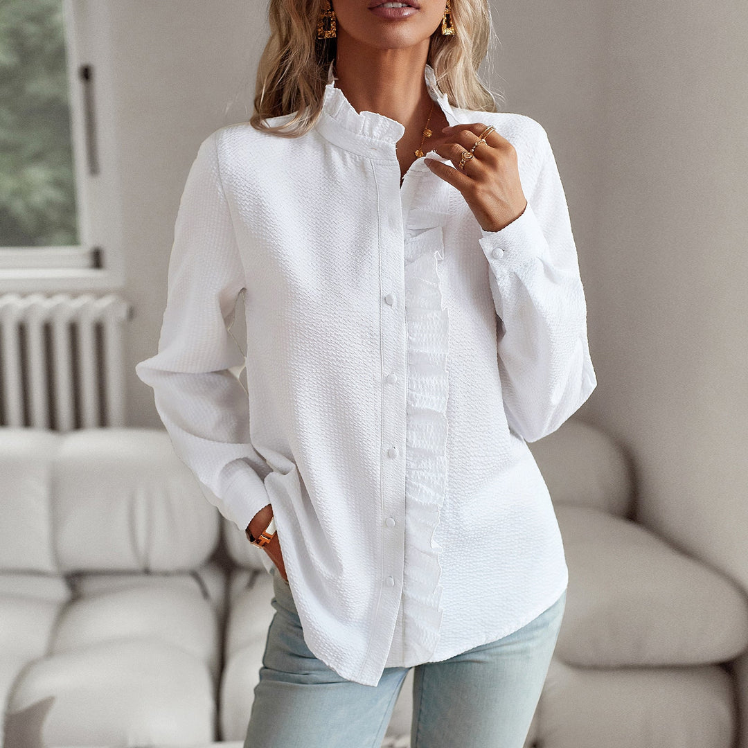 Amara | Ruffle-Trim Blouse
