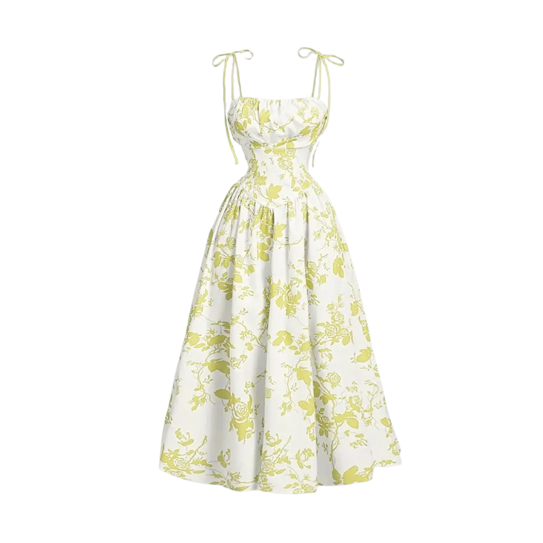Odessa | Floral Tie-Shoulder Dress
