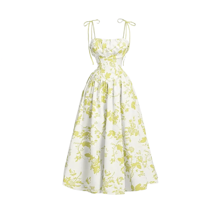 Odessa | Floral Tie-Shoulder Dress