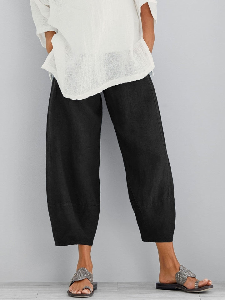Elara | Cropped Cotton Pants
